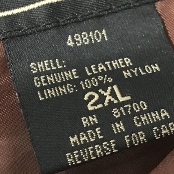 John L. Blair Personal Choice Vest Mens 2XL Brown Suede Leather Snap Southwest - Picture 9 of 9